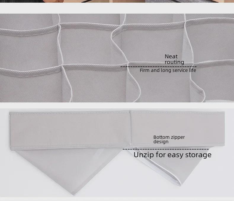 Ящик для хранения нижнего белья Morandi Fabric — органайзер 3 в 1 для бюстгальтеров, носков и многого другого