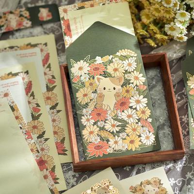 Набор романтических сказочных поздравительных открыток и конвертов с золотым фольгированием – фирменный бланк для сообщения, сделай сам, в 4 стилях