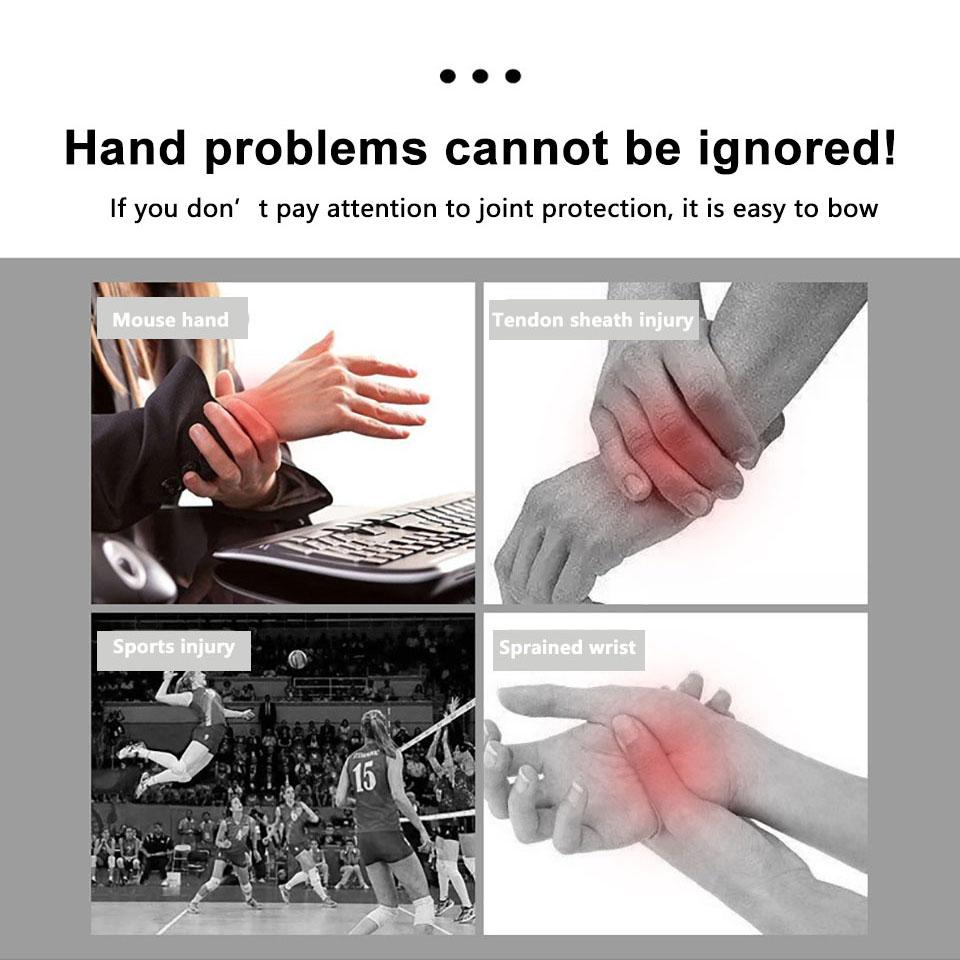Спортивный стальной браслет для фитнеса, баскетбола, защита от растяжений, поддержка сухожилий ладони, ремешок для мыши, защита запястья от давления