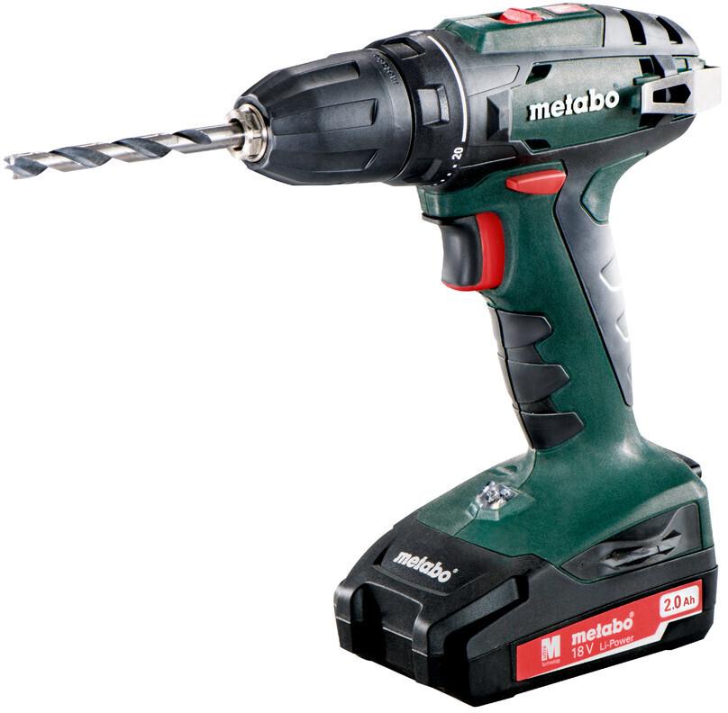 Дрель-шуруповёрт Metabo BS 18(2 x 2,0 Ah + Зарядное устройство) im кейс