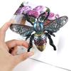 Glossy Large Bees-shape Ornaments Silicone Epoxy Resin Mold DIY Keychain Pendant Jewelry for Valentine Gift Craft