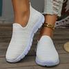 Fashion 2024Summer Sneakers Slip On Flat Shoe Women's Fashion Casual Loafers Walking Shoe Outdoor Mesh Soft Bottom Sports