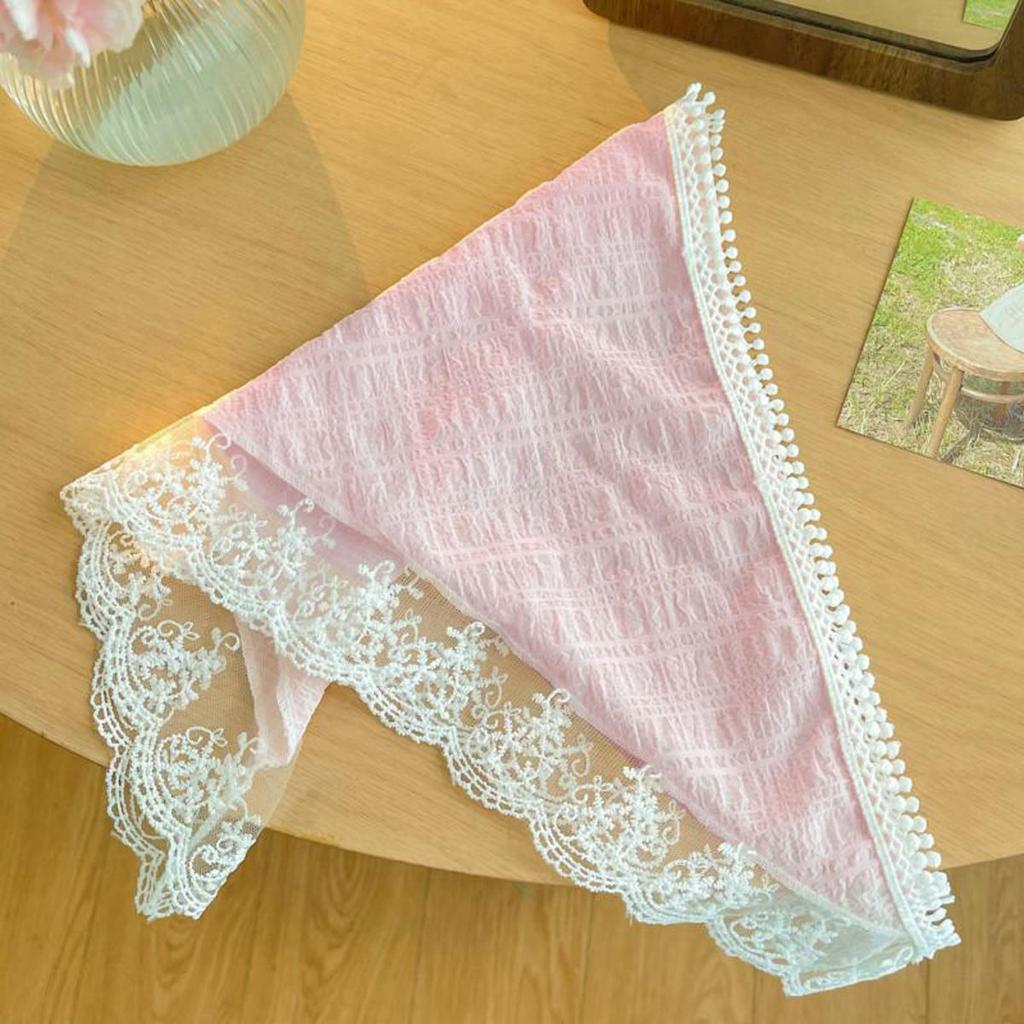 Double-use Lace Trim Hair Scarf Early Spring Butt Curtain Small Apron A-Line Half Skirt Fashion Ins Style Stacked Short Skirts