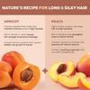 JOY Шампунь для кондиционирования волос Hair Fruits Long & Silky Абрикос и Персик 340 мл | Мягкие Блестящие Волосы, Увлажняющий и Питательный
