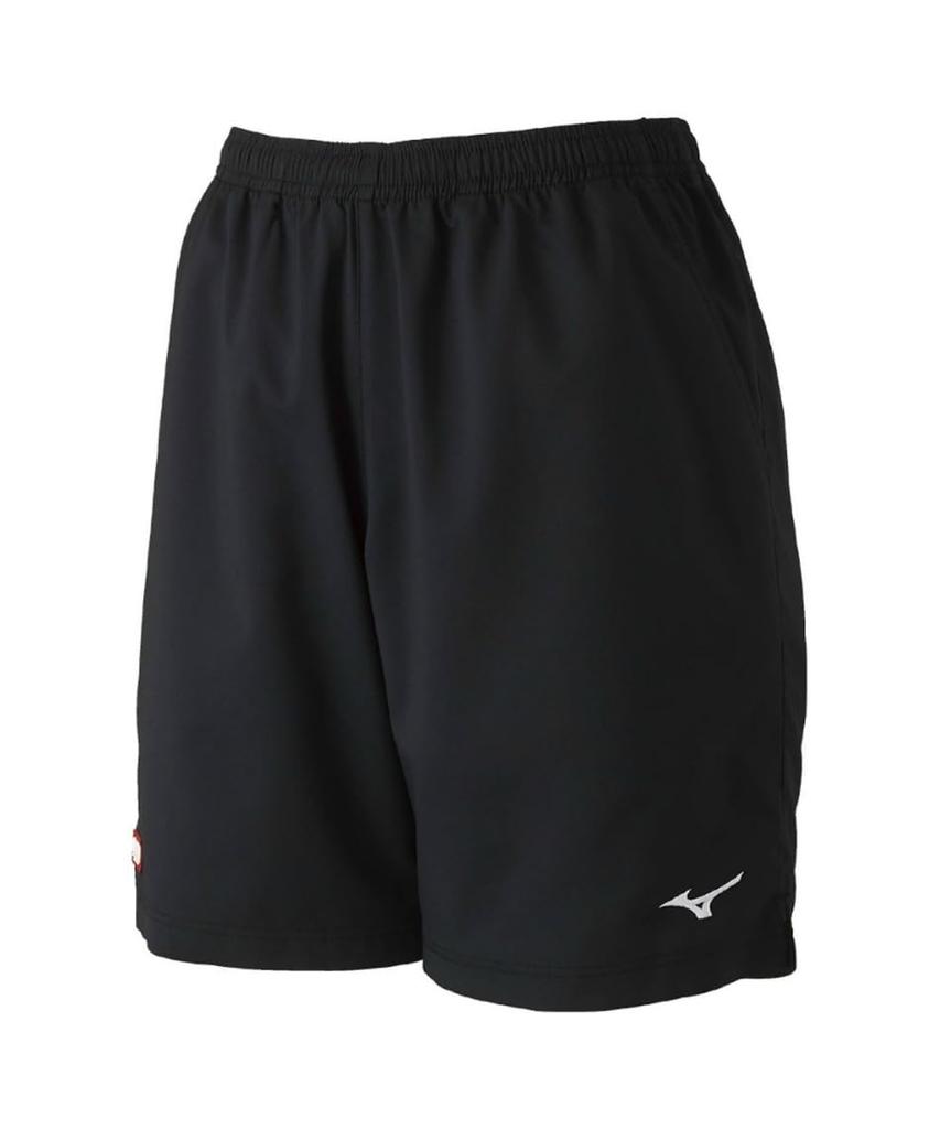 Mizuno Игра в настольный теннис JTTA Размер XS Брюки, Стандартные, Влагоотводящие, Быстросохнущие, Сертифицированные, 82JB9002, Мужские, Черные,