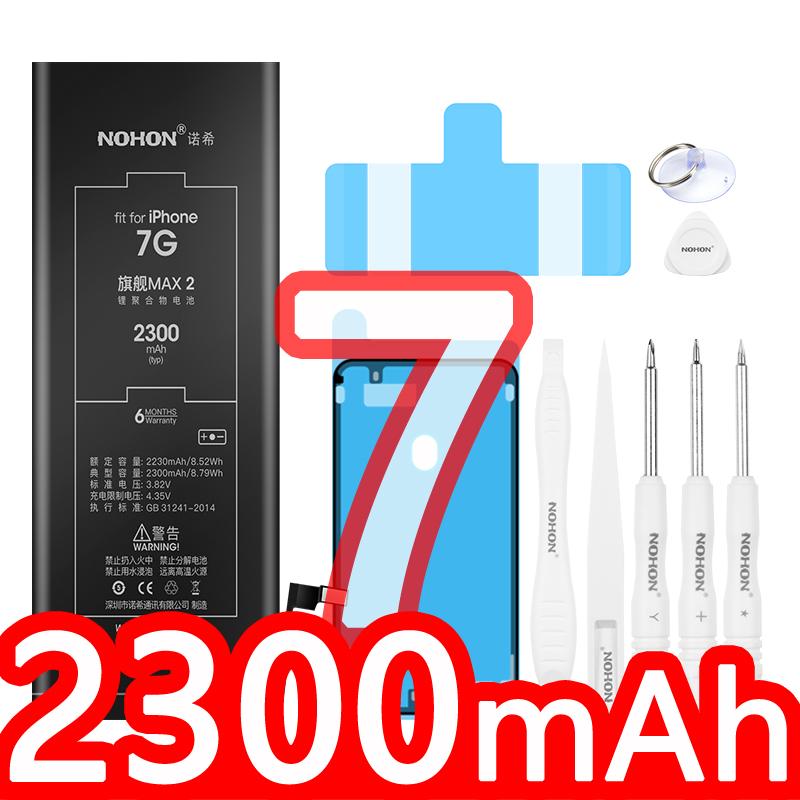 Battery NOHON Replacement Lithuim Polymer High Capacity For Apple iPhone 11Plus 11 XSMAX XS XR X 8 8Plus 7 7Plus 6 6Plus 6S 6SPlus SE2