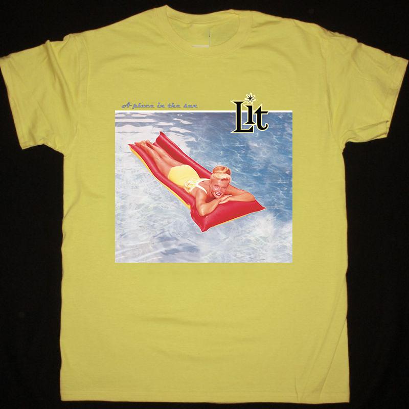 Lit Band Футболка Желтая A Place In the Sun Полный Размер S-5XL