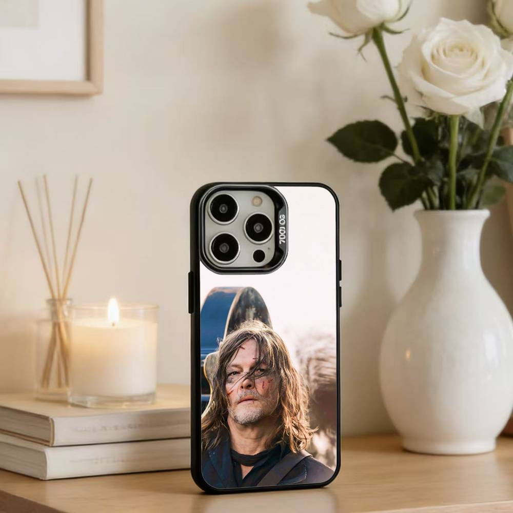 Чехол для телефона с обоями N-Норман Рэддс для iPhone 16, 15, 14, 13, 12, 17, Pro, Max, Черный Матовый, Ударопрочный