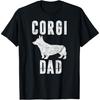 Винтажная футболка Corgi Dad Gift Dog Daddy Welsh Corgi Father