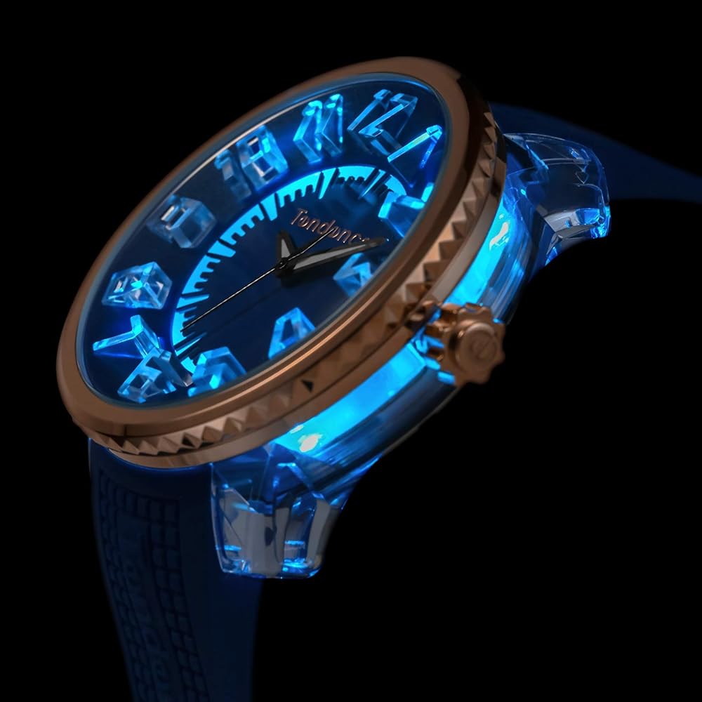 Мужские часы Tendence FLASH 51 мм TY532004, Синий циферблат, Нержавеющая сталь, Минеральное стекло, Кварцевый механизм [Параллельный импорт]