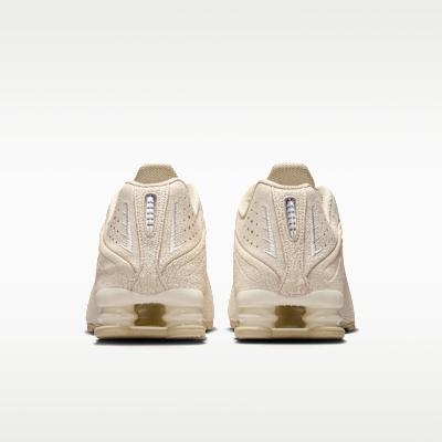 Men's Sneakers Nike Shox R4 Natural Distressed Leather Natural/Net/Metallic Silver