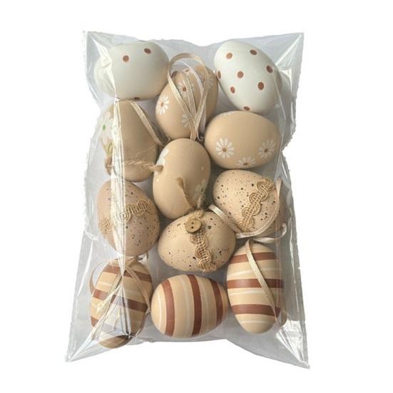 12 шт. Разноцветные пластиковые пасхальные яйца Сделай сам Игрушка для раскрашивания яиц для дома Детские занятия Принадлежности для пасхальной вечеринки