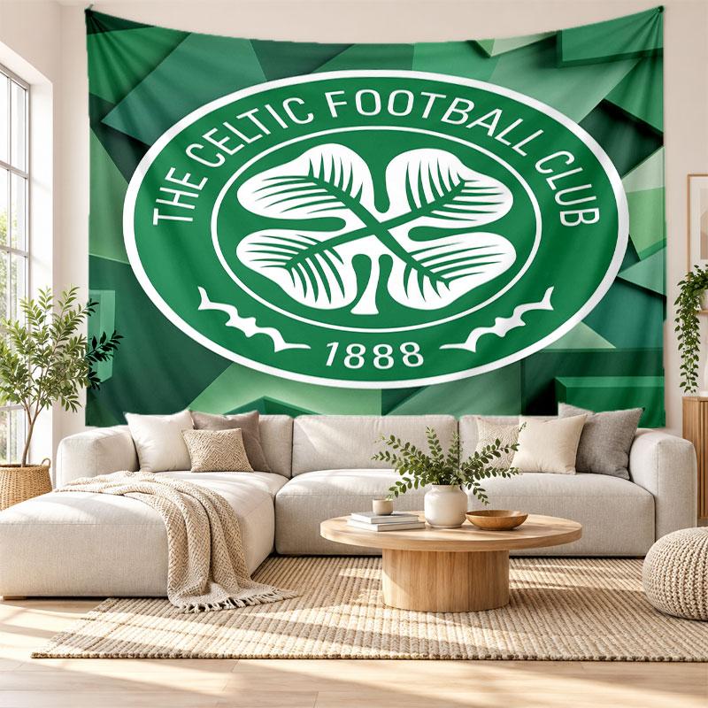 Celtic FC Wall Tapestry, Soft Fabric Wall Hanging, Decorative Backdrop For Bedroom Home Wall Art