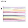 Color Rainbow Color Cosmetic Stationery Nylon Cosmetic Storage Grid Zipper Pencil Case Mesh Pen Bag