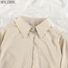 HOUZHOU шифоновая рубашка женские классические ретро корейские офисные женские элегантные повседневные топы большого размера