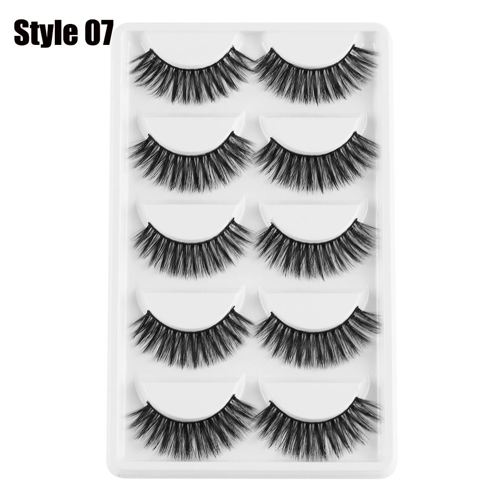 Long Handmade Multilayer Eye Lashes Extension 3D Faux Mink Hair Wispy Fluffy  False Eyelashes