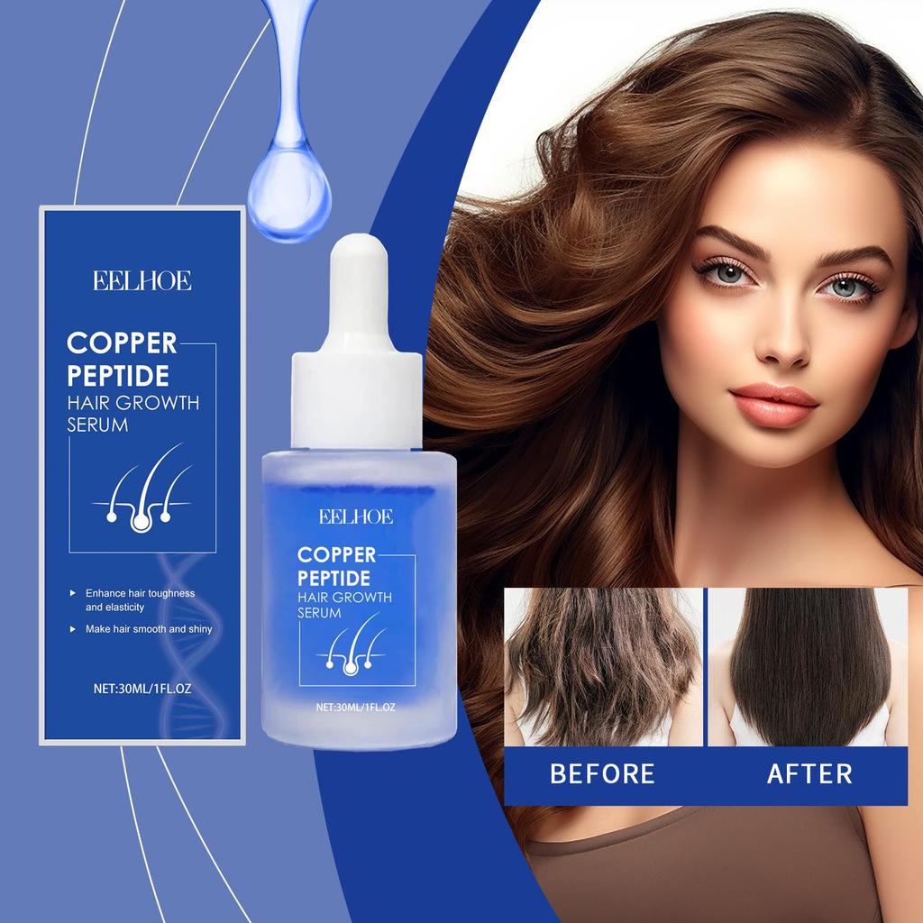 Blue Copper Peptide Conditioning Serum Nourish Frizzy Hair Smooth & Shine Moisturizing Conditioning Oil