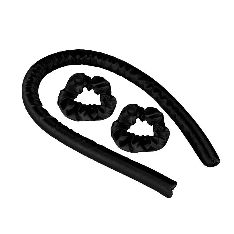Безопасная щипцы для завивки волос, повязка на голову без нагрева, шелковые кудри, лента, бигуди, мягкая повязка на голову для сна, ленивые бигуди, инструменты для укладки волос