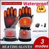 Battery Powered Winter Heated Gloves Motorcycle Thermal Gloves Waterproof Touch Screen For Cycling Skiing Heating Gloves-1Pair