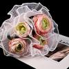 1pc 28cm*4 Yards Pearl Wavy Veil Flower Packaging Lace Bouquet DIY Baking Cake Decoration Flower Packaging Materials