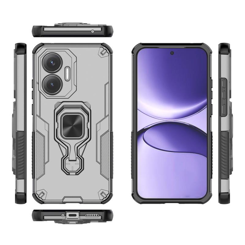 Чехол для телефона Xiaomi Poco F7 5G/Redmi Turbo 4 Pro 5G WANLONFENG PC TPU Задняя крышка Подставка со встроенной подставкой Закаленное стекло