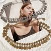 European Waist Chains Tassels Coin Belly Dance Belt Fashion Body Jewelry  for Women