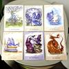 10.4*7.3cm for The Love of Dragons Oracle Deck 44 Pcs Cards