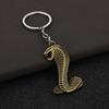 Hollow King Cobra Key Ring Fangs Car Key Chain Bag Ornament King Cobra Keychain  Hanging Accessory