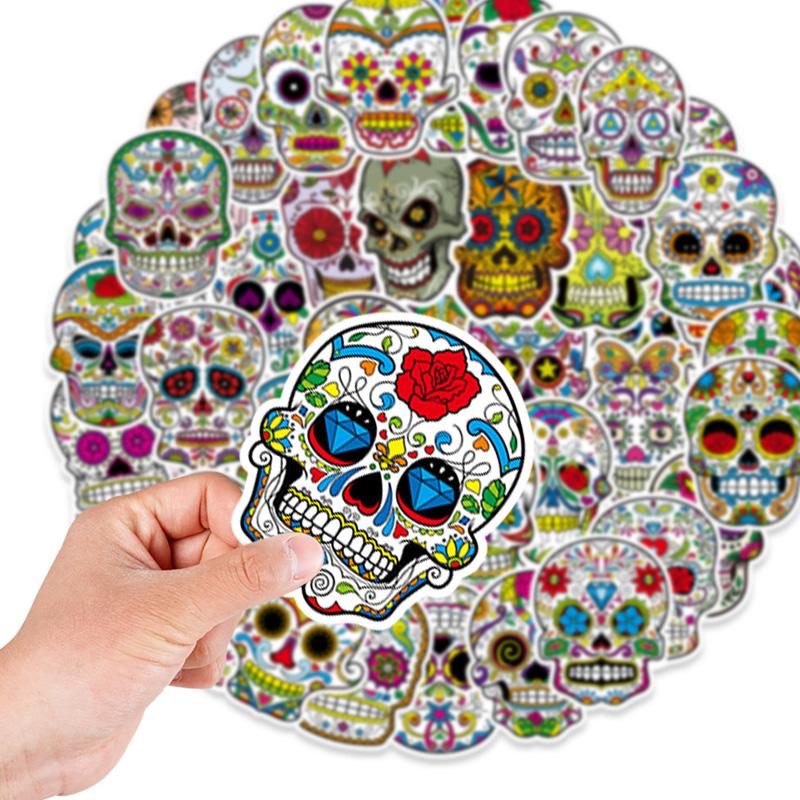 50Pcs The Phantom Terror Skull Graffiti Stickers Waterproof Pvc Laptop Suitcase Refrigerator Skateboard Decoration Stickers