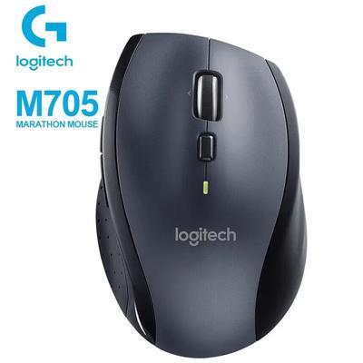 Logitech Беспроводная мышь M705 Лазерная офисная мышь Mac Правая рука Эргономичная мышь Работающая от батареи Режим двойного колеса