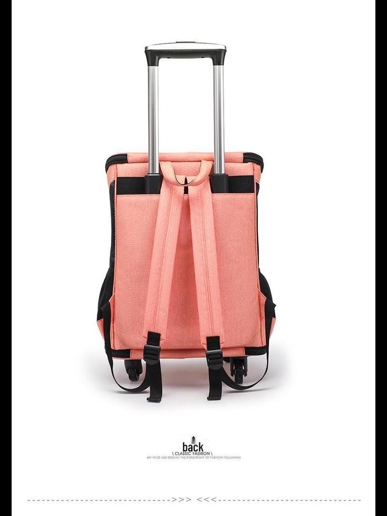 Портативный рюкзак-тележка для кошек и собак