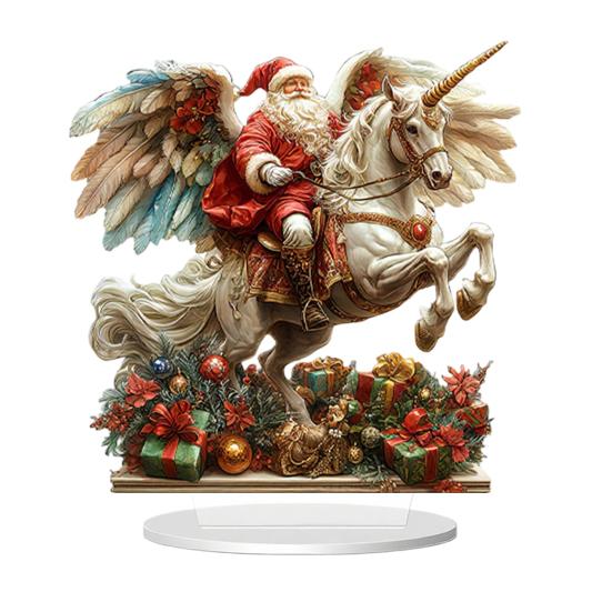 Horse Shaped Acrylic Sign 2D Flat Horse Tabletop Centerpiece for Corner Living Room Fireplace Shelf Office Home Decor