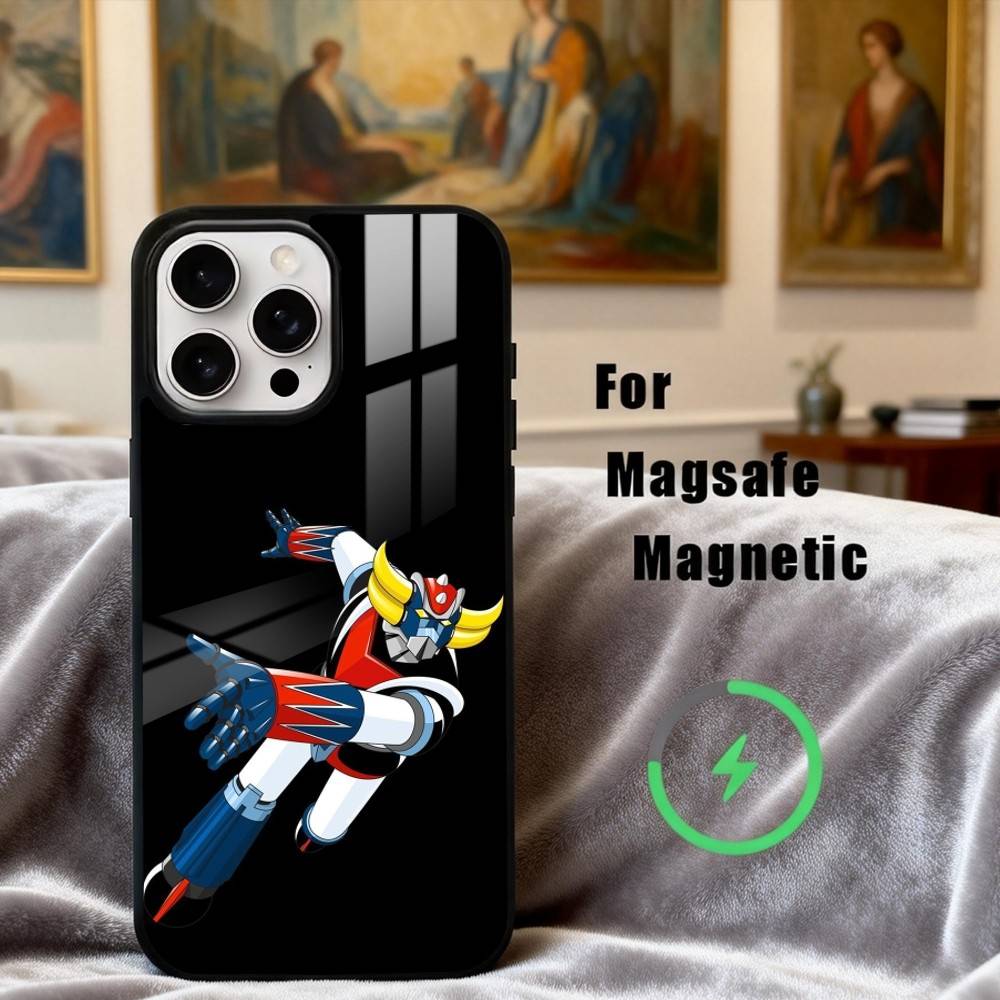 Animation UFO R-Robot G-Goldorak-K Phone Case For iPhone17,16,15,14,13,12,11 Plus,Pro Max Magnetic For Magsafe Wireless Charging