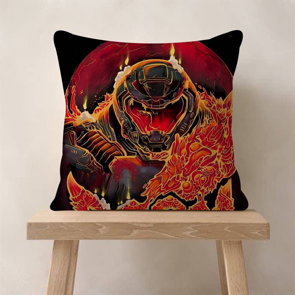 pc Game ADOOMEternal Cushion Cover Inches Farmhouse Decor Home Throw Pillow Covers For Couch Decorations