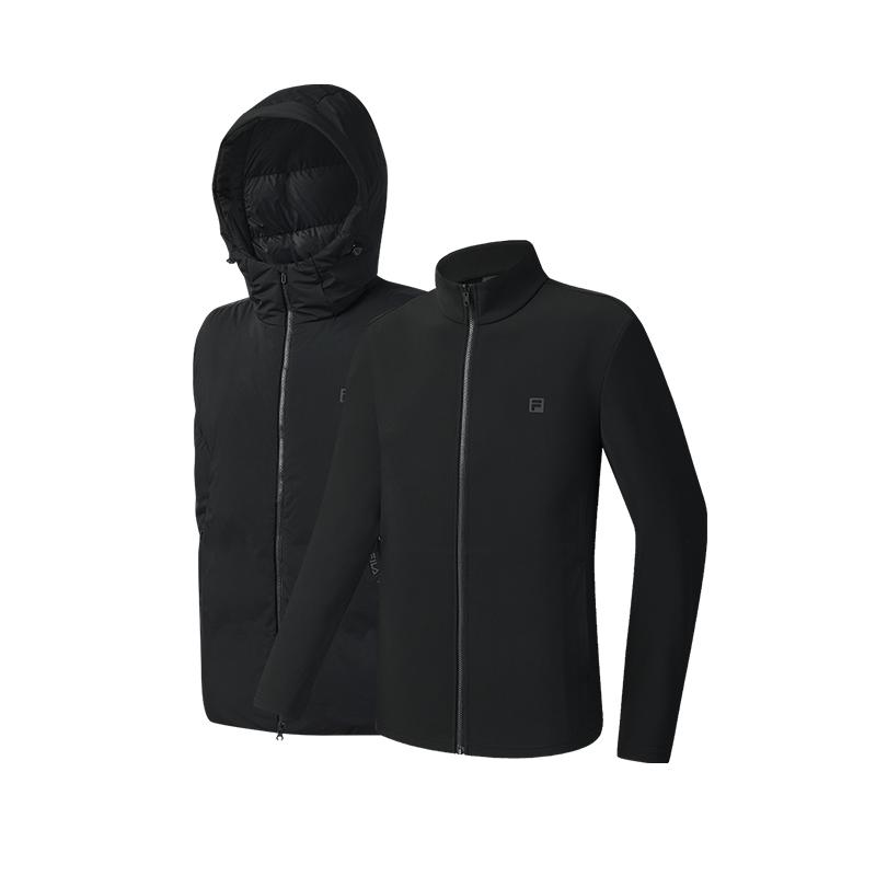 Fila Мужская утепленная куртка для фитнеса Pitch Black A11M541915FBK