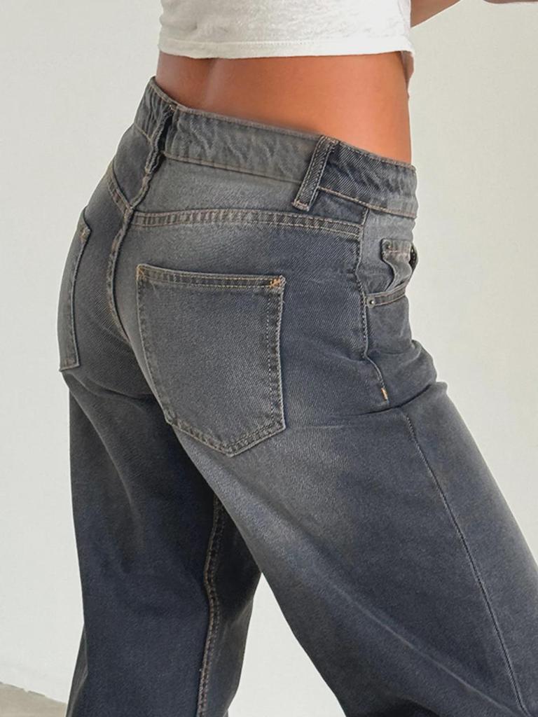 Высококачественные европейские и американские женские прямые джинсы