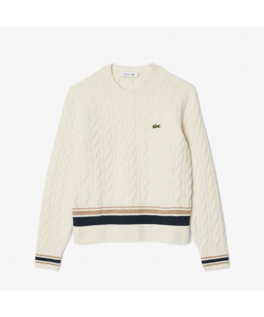 LACOSTE Women'S Tipping Point Cable Sweater Af4159-55N Xfj