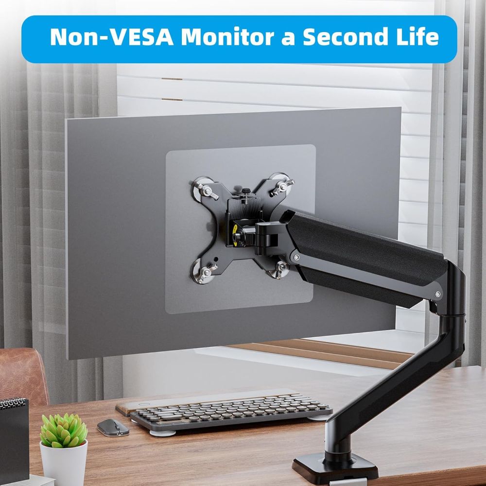 Self Adhesive Monitor Mount Adapter Plate No Drill Screen Bracket Back Plate Desktop Monitor