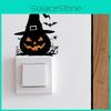 Pvc Halloween Pumpkin Witch Hat Spider Sticker Living Room Decor Wall