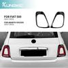 Для Fiat 500 Abarth 595 695 2017 2018 2019 2020 2021 2022 2023 Настоящая наклейка из твердого углеродного волокна Рамка заднего фонаря 1 пара