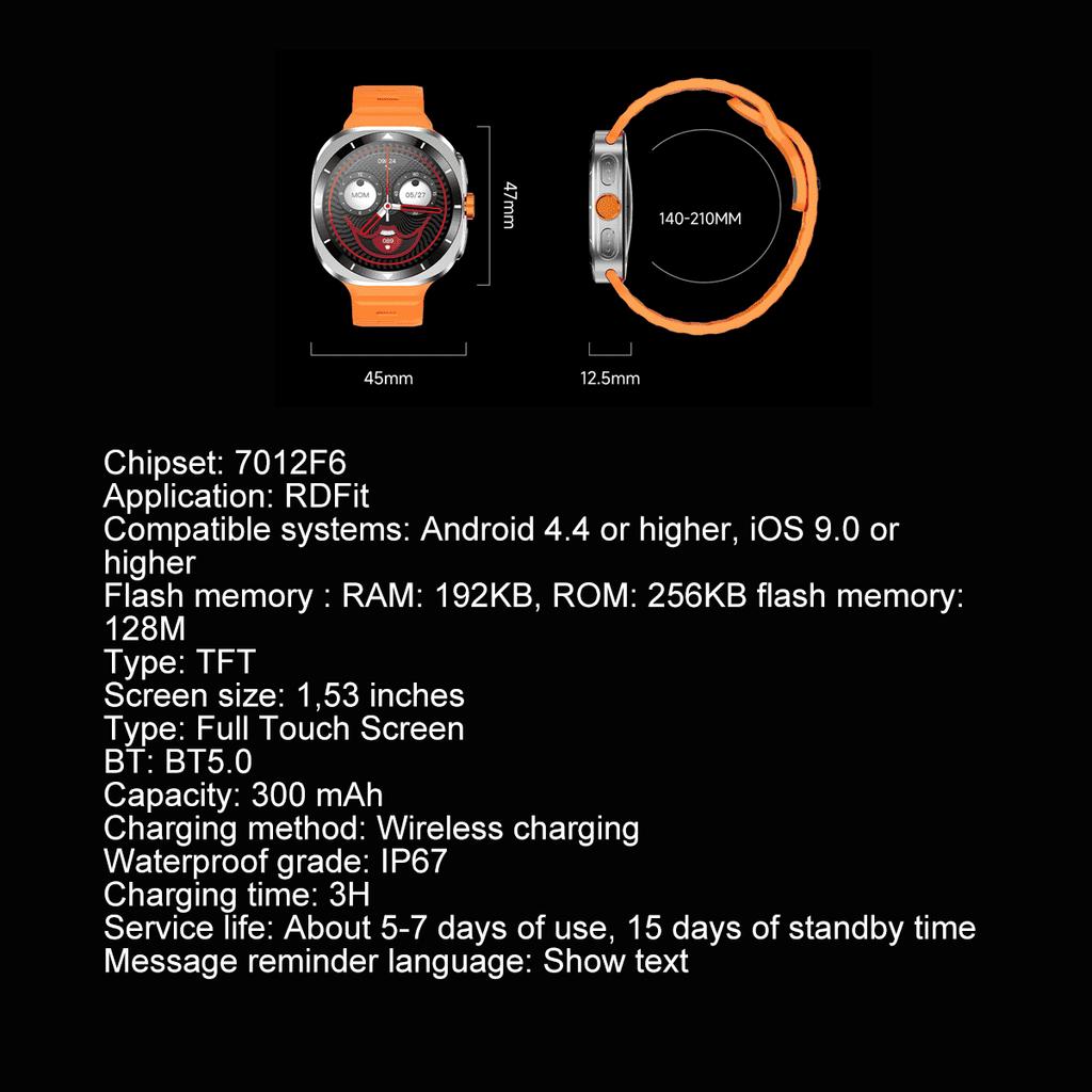 2024 Новые NFC-часы F7 Ultra Bluetooth Call Smart Watch Мужские AMOLED-экраны Многофункциональные спортивные фитнес-трекеры Женские умные часы для здоровья
