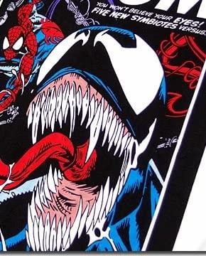 EVERSOUL Marvel Short Sleeve T-Shirt, Venom, Avengers, Captain America, Hulk, American Comic Book Merchandise, Men's, White, Size M