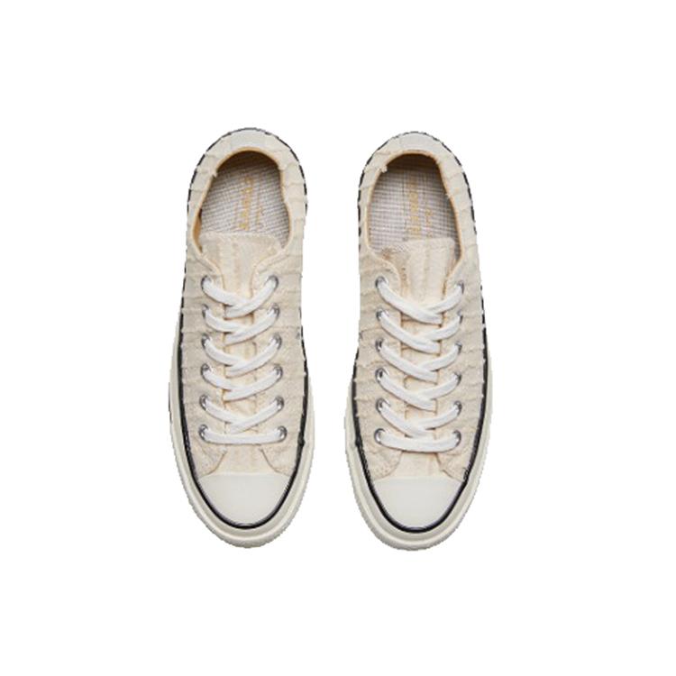Converse Кеды Chuck 1970-х Низкие Холщовые Женские Бежевые 564129c