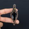 Black Onyx Jewelry, 999 Copper Wire Wrapped Pendant Handmade Gemstone Jewelry, Gifts For Wife Brand New Pendant