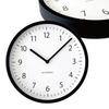 KATOMOKU Muku Clock, 4 LL, Black, km-138BK, Wall Clock with Sweep Movement, 38.2cm Diameter (Quartz Clock)