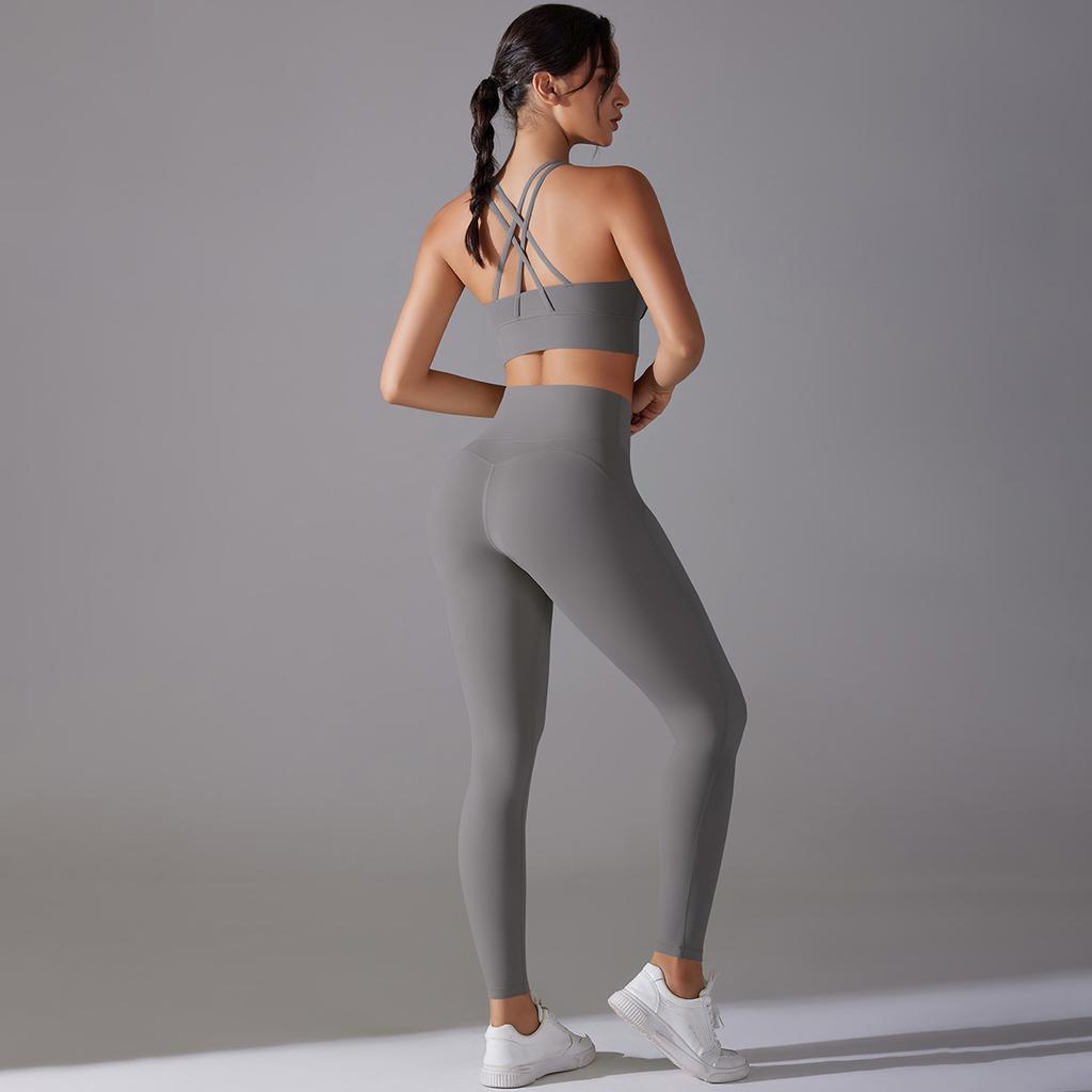 Strap Top, Beautiful Back, High Waist, Lifted Buttocks, No Need To Wear Underwear, No Awkward Lines, Sports Pants, Running, Fitness, Yoga Suit