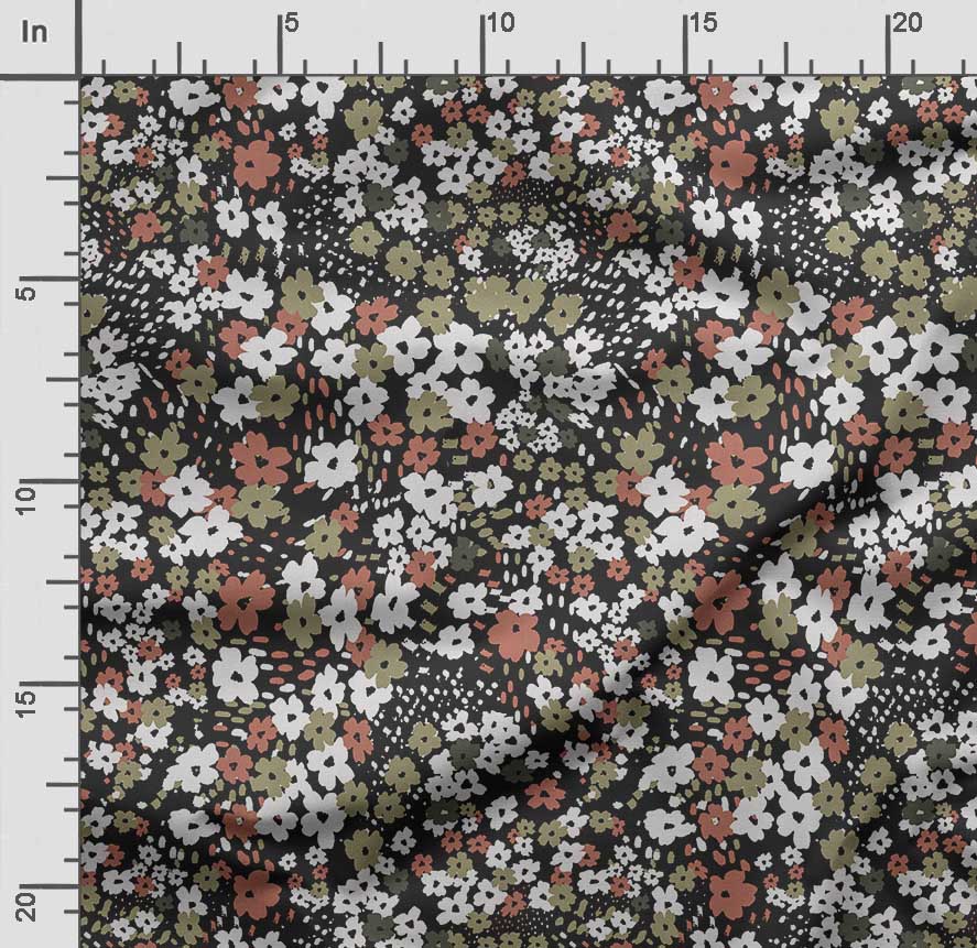 Soimoi Цветочный принт, хлопковый батист, ткань для квилтинга, продаваемая во дворе, хлопчатобумажная ткань средней плотности шириной 42 дюйма,