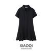 Fashion Style 2024 Summer New Arrival Women's Silm Lapel Decorated Row Button Shirt Pleated Dress 2674782