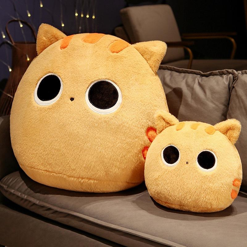 Cartoon Dumpling Cat Throw Pillow Plush Toy Cat Doll Office Waist Cushion Girl Soothing Rag Doll