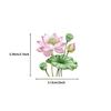 50PCS Transparent Cartoon Pink Flower Stickers Pack - Waterproof Clear PET Scrapbook Supplies for Guitar RecordingYourLife Store